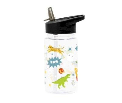 Botella Plstico con Pajita Galaxy 450ml