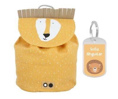 Mini Sac  Dos Mr. Lion avec Porte-cls Personnalis