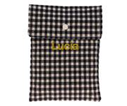 Bolsa para Paales Vichy Negro Personalizable
