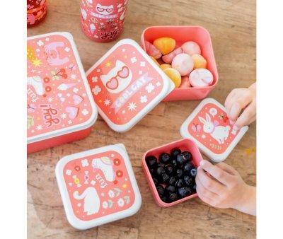 4 Cajitas Almuerzo y Snacks Fun