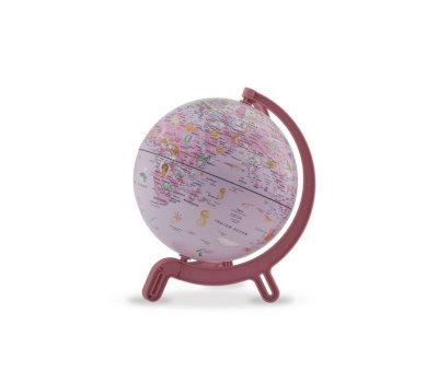 ES- Mini Globo Geografico Giacomino Pink Zoo 16cm