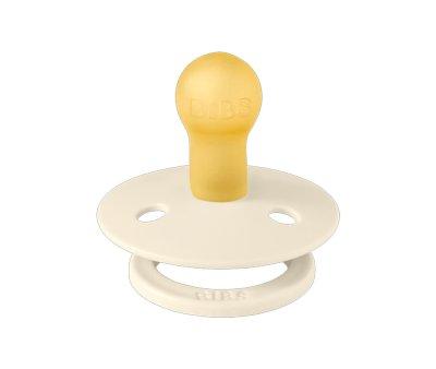 Sucette BIBS Studio Colour Round Ivory/Ruby dans Sachet