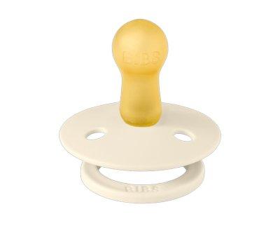 Sucette BIBS Studio Colour Round Ivory/Ruby dans Sachet