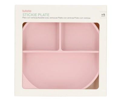 Piatto Divisorio Silicone Ventosa Light Pink