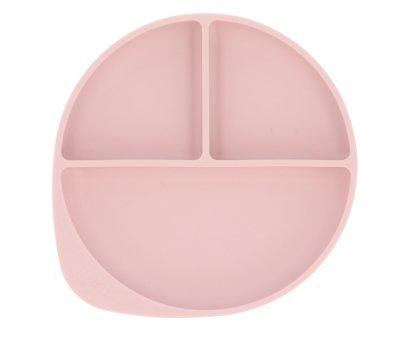 Piatto Divisorio Silicone Ventosa Light Pink