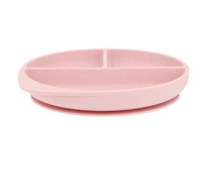 Piatto Divisorio Silicone Ventosa Light Pink