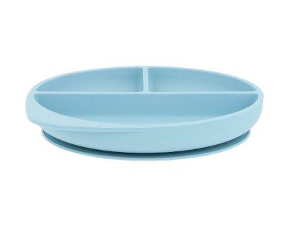 Piatto Divisorio Silicone Ventosa Sky Blue