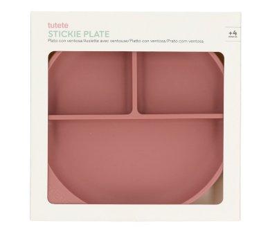 Silicone Plate with Suction Brick Blush