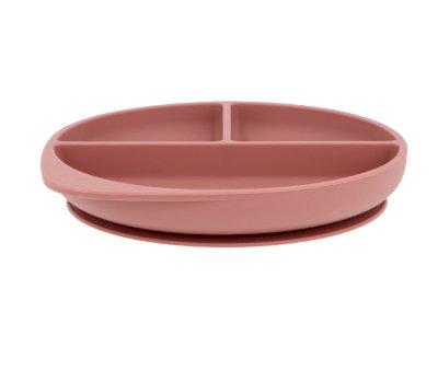 Silicone Plate with Suction Brick Blush