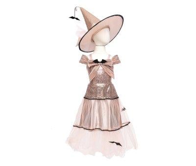 Vestido de bruxa Glamoroso com chapu