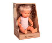 Boneca Caucasiana com implante coclear 38cm