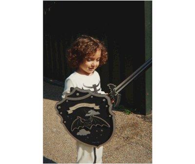 Costume Shield and Sword Halloween Black