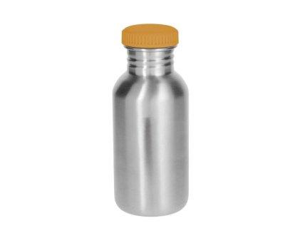 Garrafa de Ao Bsica Mostarda Personalizvel 500ml