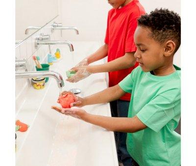 Set  Pataploof Pasta da Bagno Green/Red + Bloop