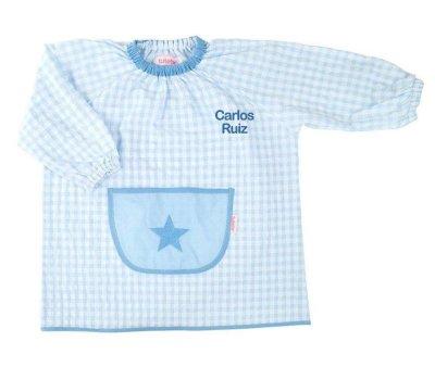 Babi con Bolsillo Central Estrella Celeste Personalizable