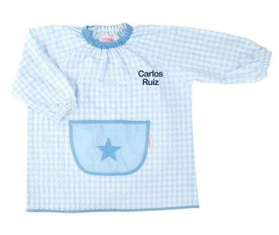Babi con Bolsillo Central Estrella Celeste Personalizable