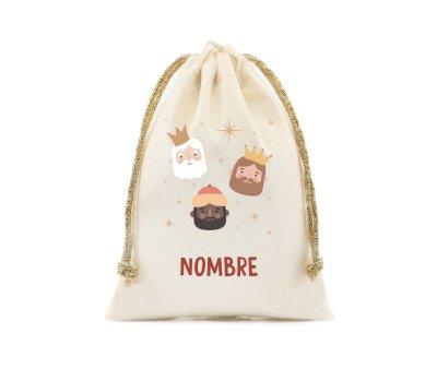 Bolsa Pequena NOME Personalizada Reis Magos