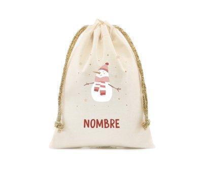 Sacco Regali Piccolo NOME Personalizzato Snowman