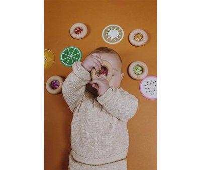 Sensory Donut Rattle Grapes