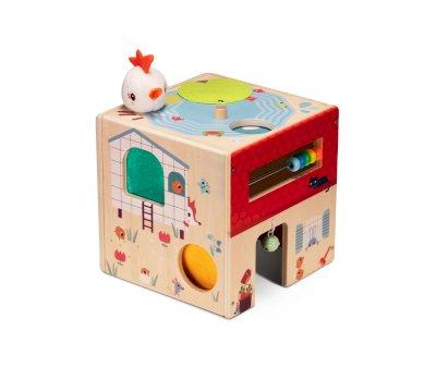Cubo de Actividades de Madera Granja