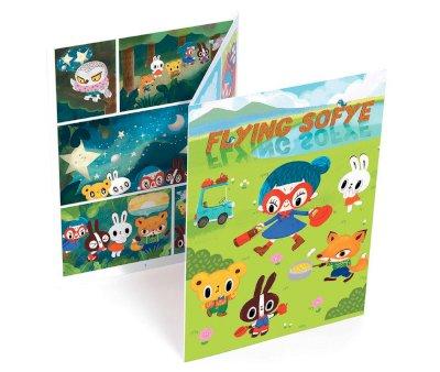 Calcomana Comic Flying Sofye