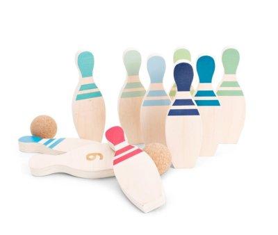 Juego de Bolos de Madera