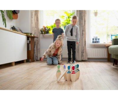 Juego de Bolos de Madera