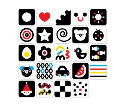 Cartes de beb de alto contraste