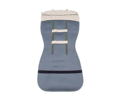 Stroller Seat Cushion Hearts Poppy Moss