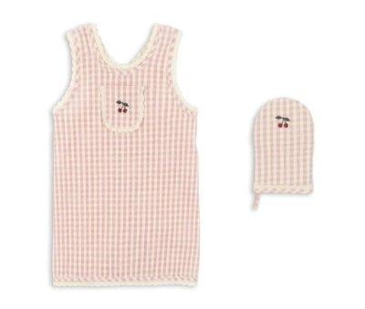 Set Delantal y Manopla Cherry Check