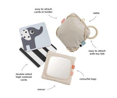 Card Holder with Mirror Deer Friends Sand