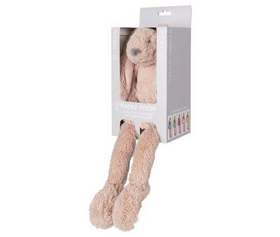 Peluche Rabbit Old Pink Richie Light-Sound Personalizzabile