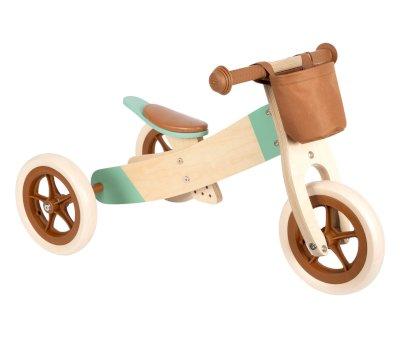 Bicicleta Aprendizaje y Triciclo Maxi Caramelo