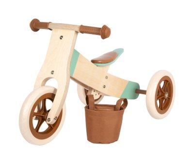 Bicicleta Aprendizaje y Triciclo Maxi Caramelo