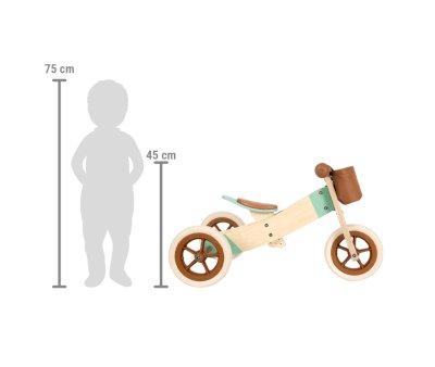 Bicicleta Aprendizaje y Triciclo Maxi Caramelo