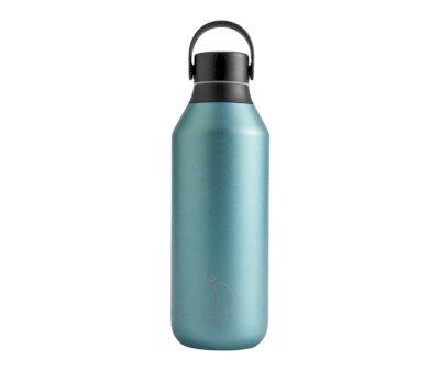 Bottiglia Termica Chilly's Series 2 Mate Metallic Atlantis 500ml