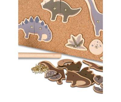 Hammer and Dino Cork Pieces