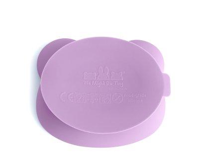 Bol  Ventouse et Couvercle Ours Lilac