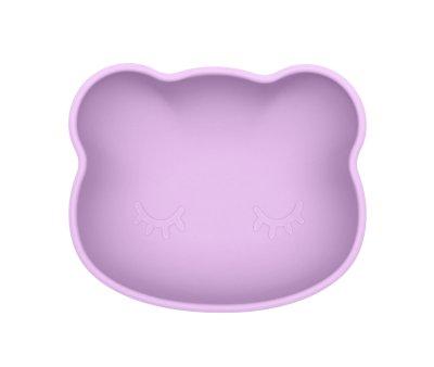 Bol  Ventouse et Couvercle Ours Lilac