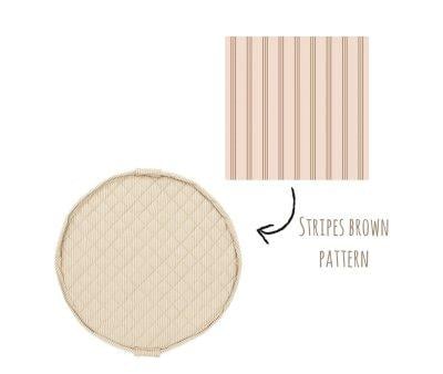 Sac Organic SOFT Rversible Play & Go Stripes Brown