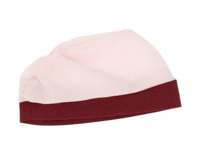 Pastel Pink / Garnet Poplin Hat for Soft Doll