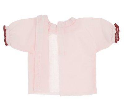 Pastel Pink Poplin Blouse for Soft Doll