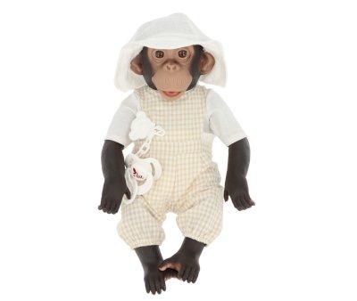Lola The Chimpanzee with Pichi Vichi Biscotti, Blouse, and Fisherman Hat