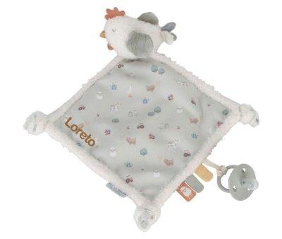 Doudou Gallina Little Farm Personalizable