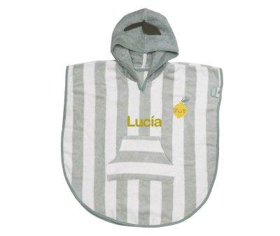 Poncho con Capucha Lola Limn Personalizable