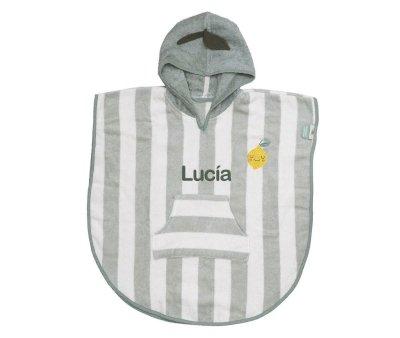 Poncho con Capucha Lola Limn Personalizable