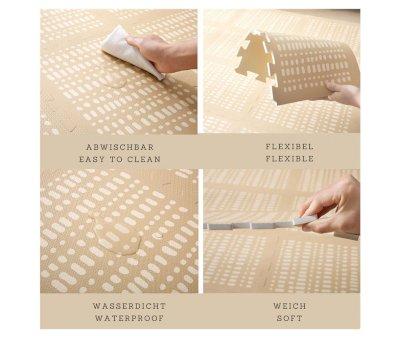 Tappeto da Gioco Puzzle XL Beige
