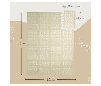 Tappeto da Gioco Puzzle XL Beige