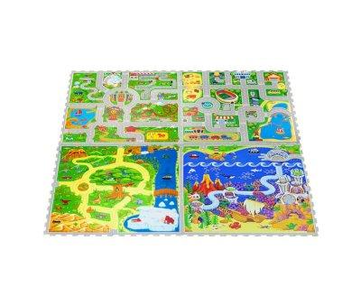 Tappeto da Gioco Puzzle Citt 120 x 120 cm