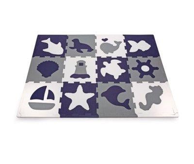 Tappeto da Gioco Puzzle Oceano 120 x 90 cm